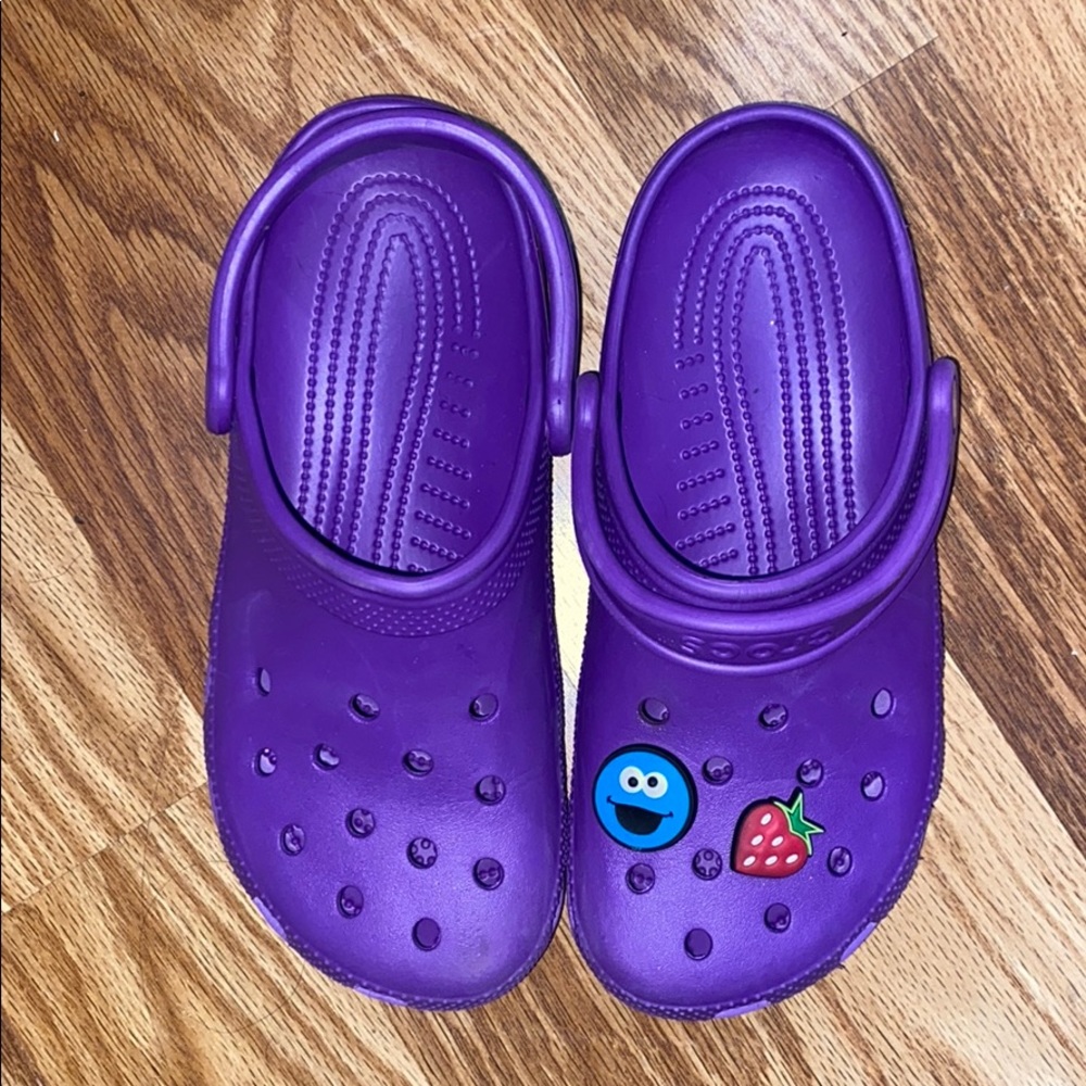 Purple crocs
